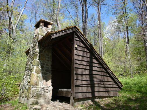 A shelter along the Laurel Highlands Trail