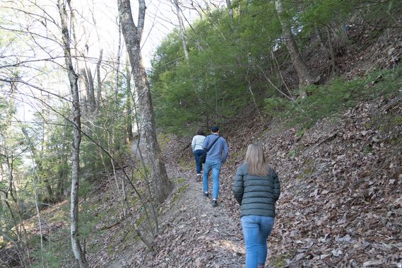Hikers in Fox Forest WMA