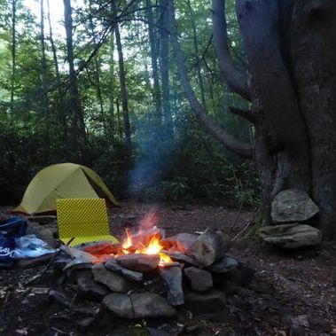 A campsite in Otter Creek Wilderness
