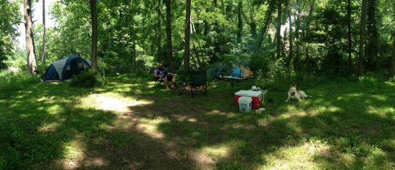 A camp site near Seneca Rocks