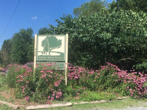 The Yankauer Preserve entrance sign