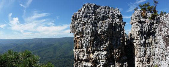 Chimney Top along North Fork Mountain Trail