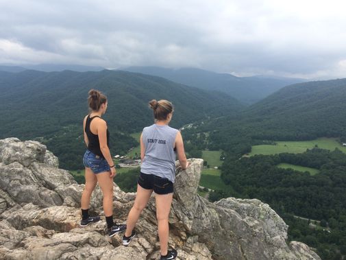 A great view from the top of Seneca Rocks