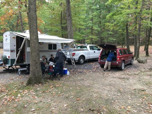 Campers at McCollum Campground