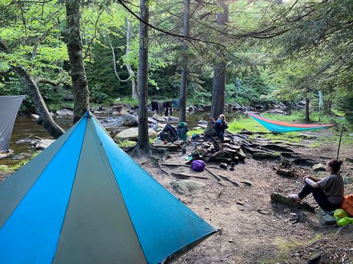 A campsite at Dolly Sods